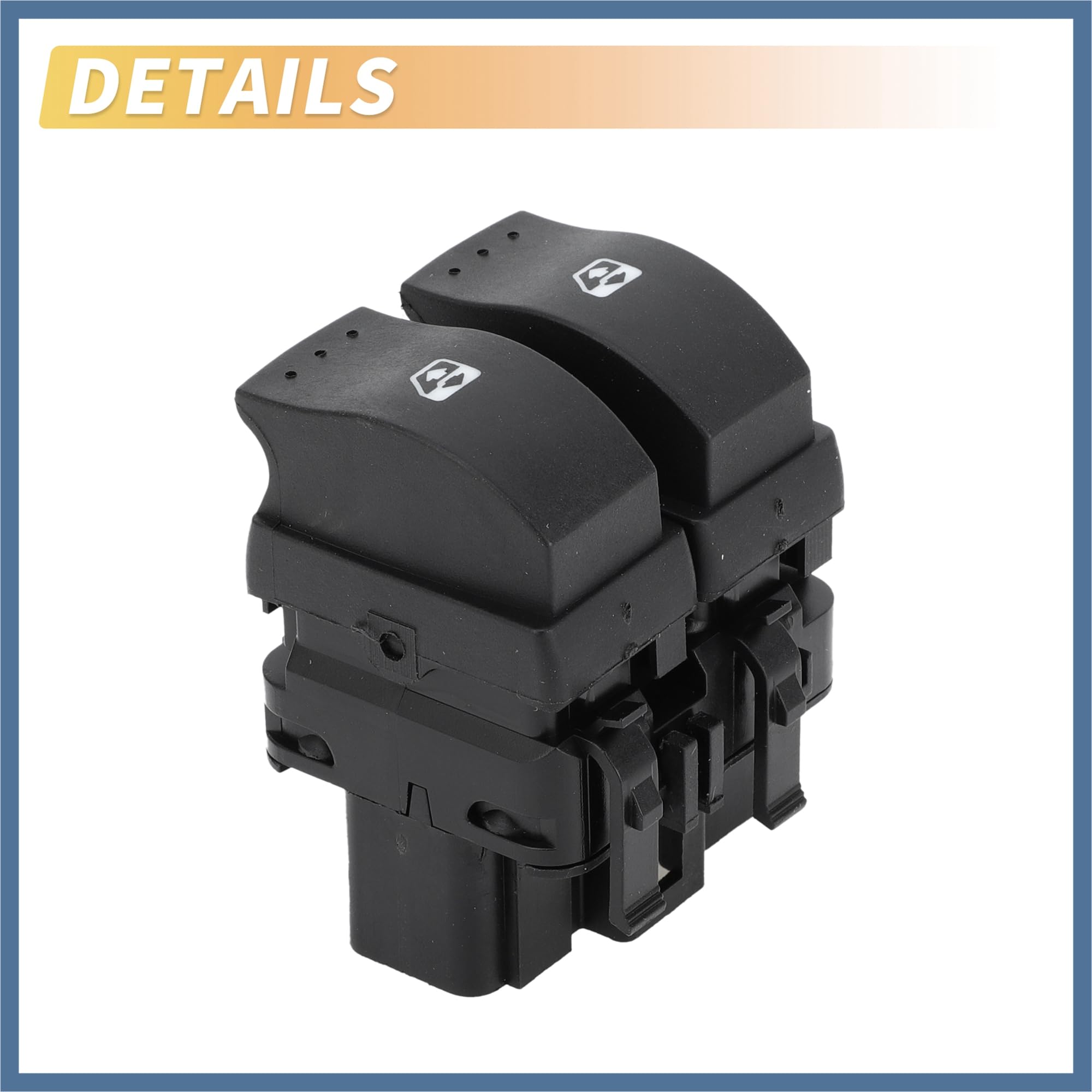 Interruptor ventana eléctrica lado conductor delantero izquierdo para Nissan Primastar No.8200315044 Interruptor de control de ventana para Renault Clio 2 Espace Parte del Vehículo