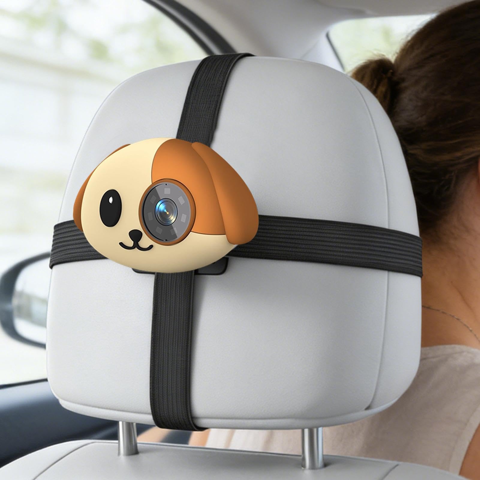 Telecamera per Auto per Bambini Angolo Ampio 150 Gradi Plug And Play Video | Telecamera Auto Senza Fili Mamma Papà Viaggi Gite in Auto Guida Lunghe Distanze Campeggio Shopping Picnic