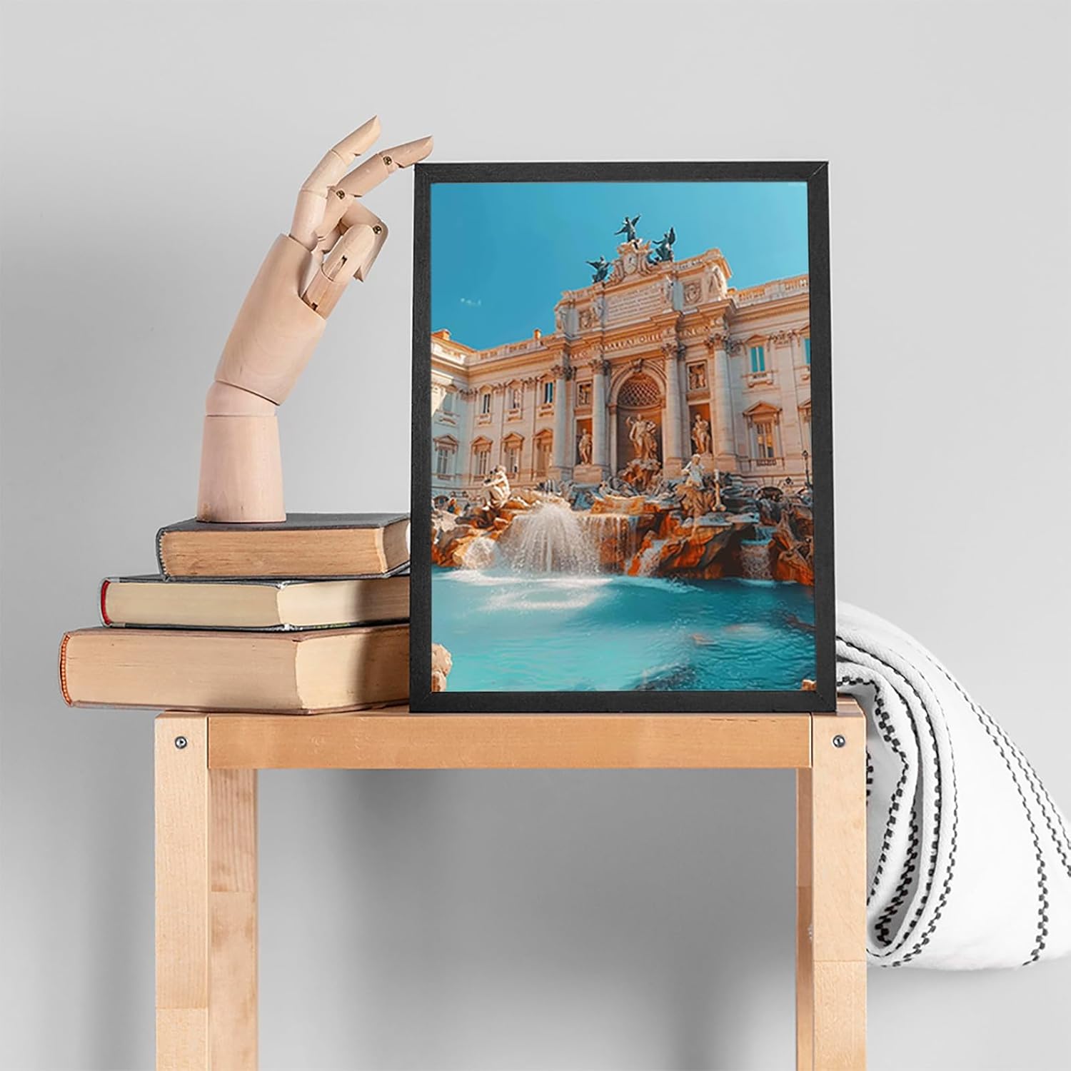 KAYEIUU Italy Diamond Art Kits for Adults, Trevi Fountain Diamond Painting Kits for Adults Beginners DIY 5D Round Full Drill Gem Art Dots Crafts, Hobbies for Women, Home Wall Decor Gifts 12x16inch