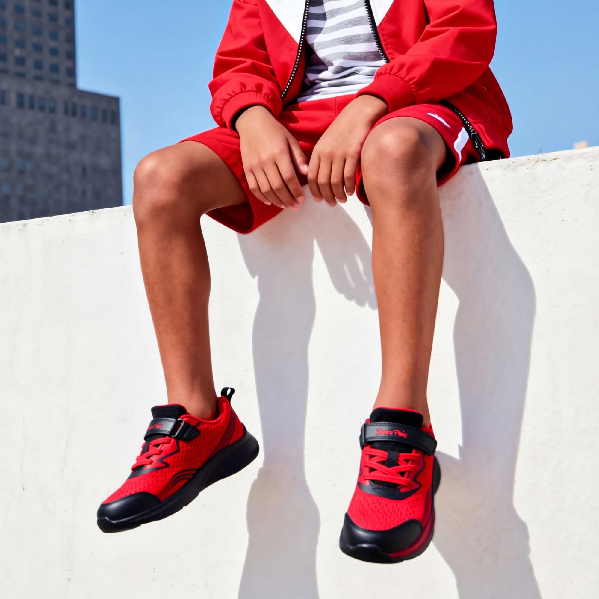 DREAM PAIRS Chaussures de Sport Enfant Légères Baskets Garçon Fille Respirantes et Confortables, pour École Running et Activités Quotidiennes