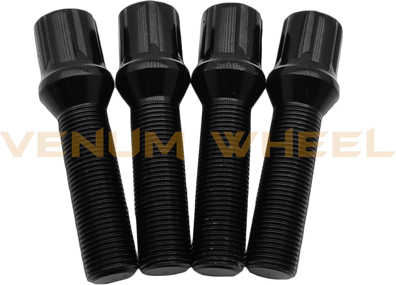 2 Pc Hub Centric Wheel Spacers | 5 MM Thick | 5x100 & 5x112 MM | + 10 Black Locking Spline Tuner Lug Bolts | Aftermarket Wheels Only - Small Diameter Compatible with Volkswagen