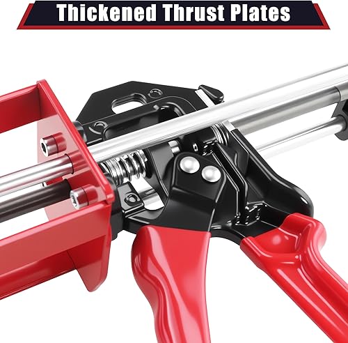 Miniatura 5 de Pistola de epoxi de 200 ml Storvix, de doble componente, profesional, de servicio pesado, de metal completo, para cartuchos duales 11 y 21,