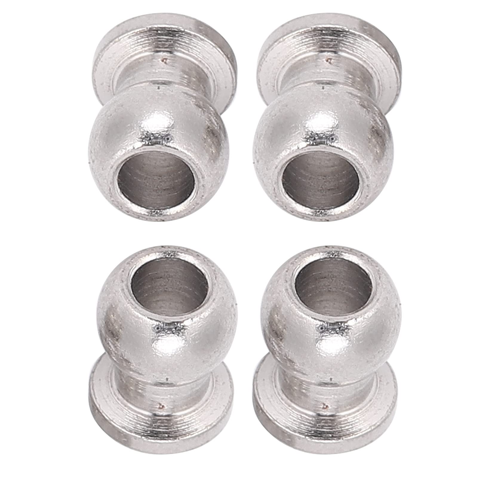 8 Rotules D’amortisseur En Métal Pour RC 1/10 – Compatible HPI/HSP/LOSI – 7,2 X 5,8 Mm – Argent