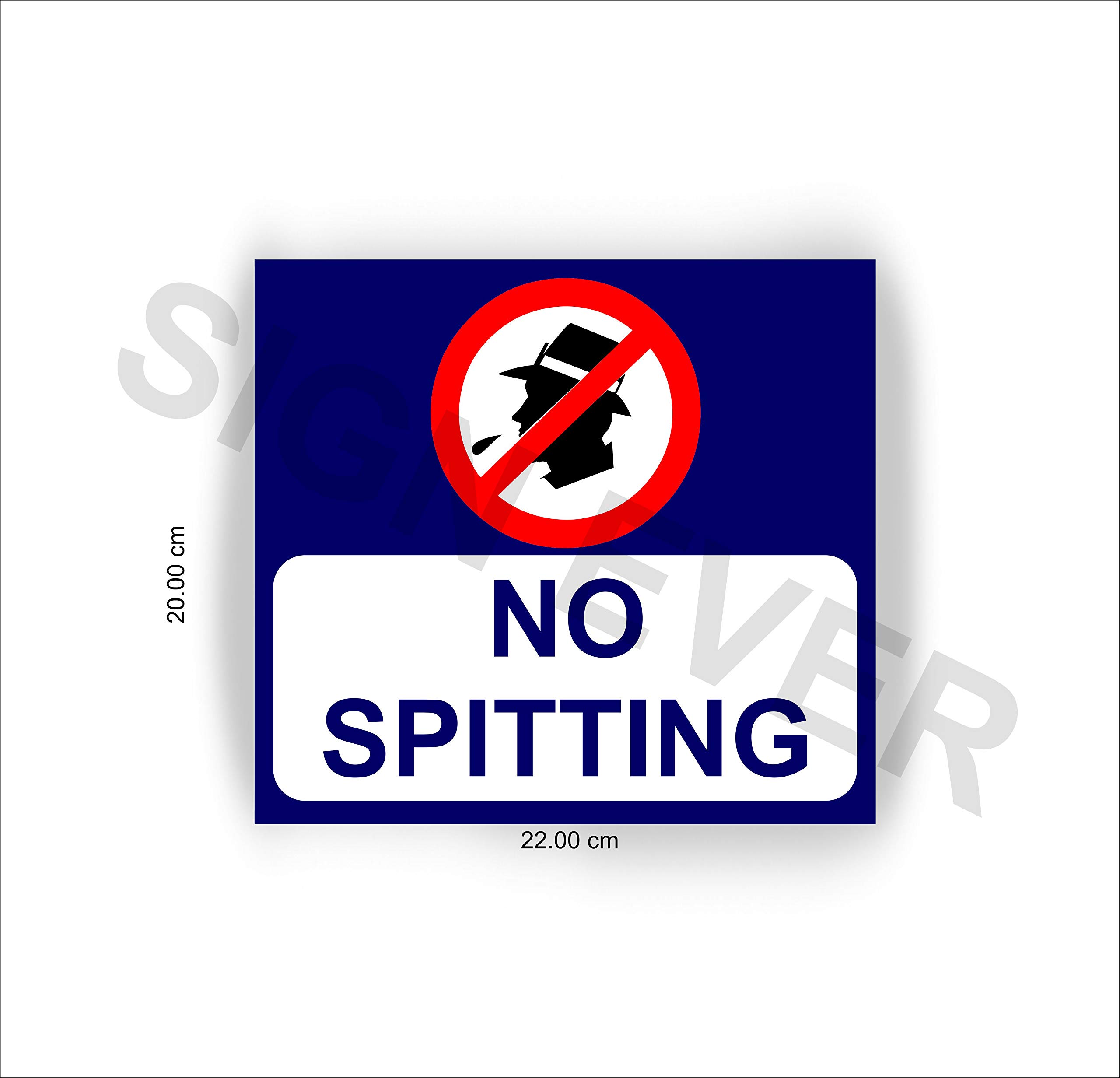Buy SIGN EVER Do Not Spit Here Sign Boards For Bank Office Factory ...
