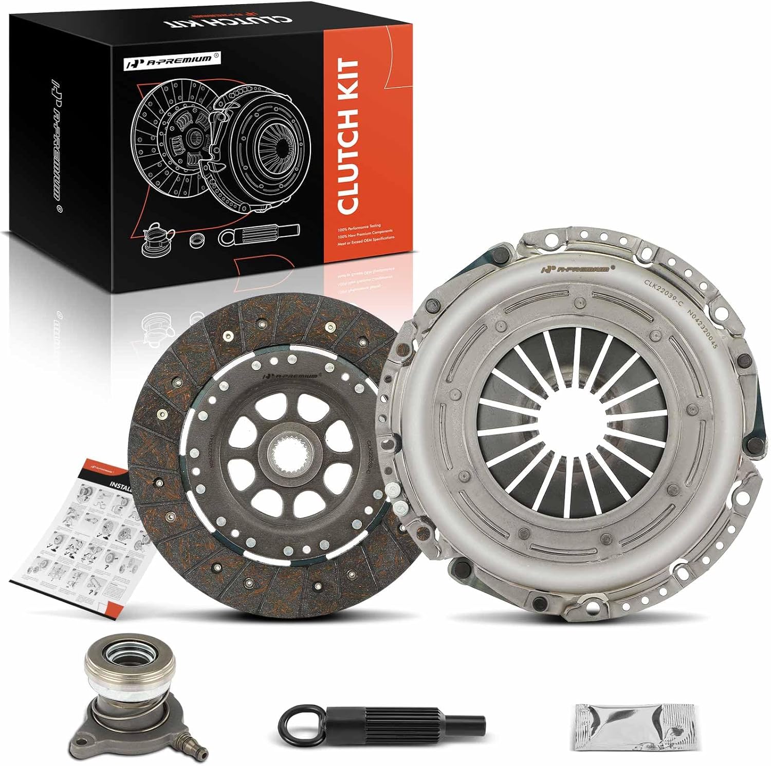 A-Premium Transmission Clutch Kit Compatible with Volvo S40 2004-2008/2010, 2.4L