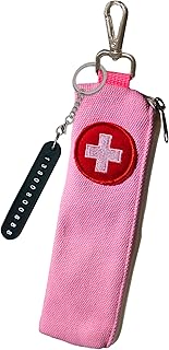 1PC Insulated EpiPen Carry Case with Portable Epipen Holder Bag for 1 EpiPen Asthma Inhaler, Allergy Medication Case for Adults Travel with Severe Allergies, Sports Outdoors Running Walking (Pink)