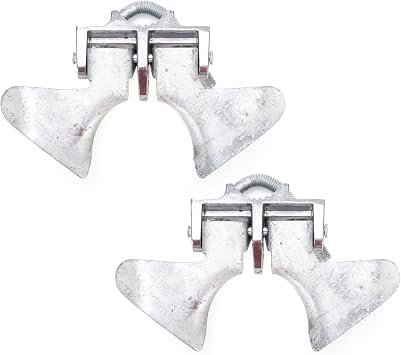 1-3/8" Gate Frames and 2-3/8" Gate Posts Chain Link Gate Latch, Heavy Duty Fence Gate Latch for Chain Link Fence, Galvanized Butterfly Latch with Padlock for Farm Fence, Metal Gates, 2 Pack