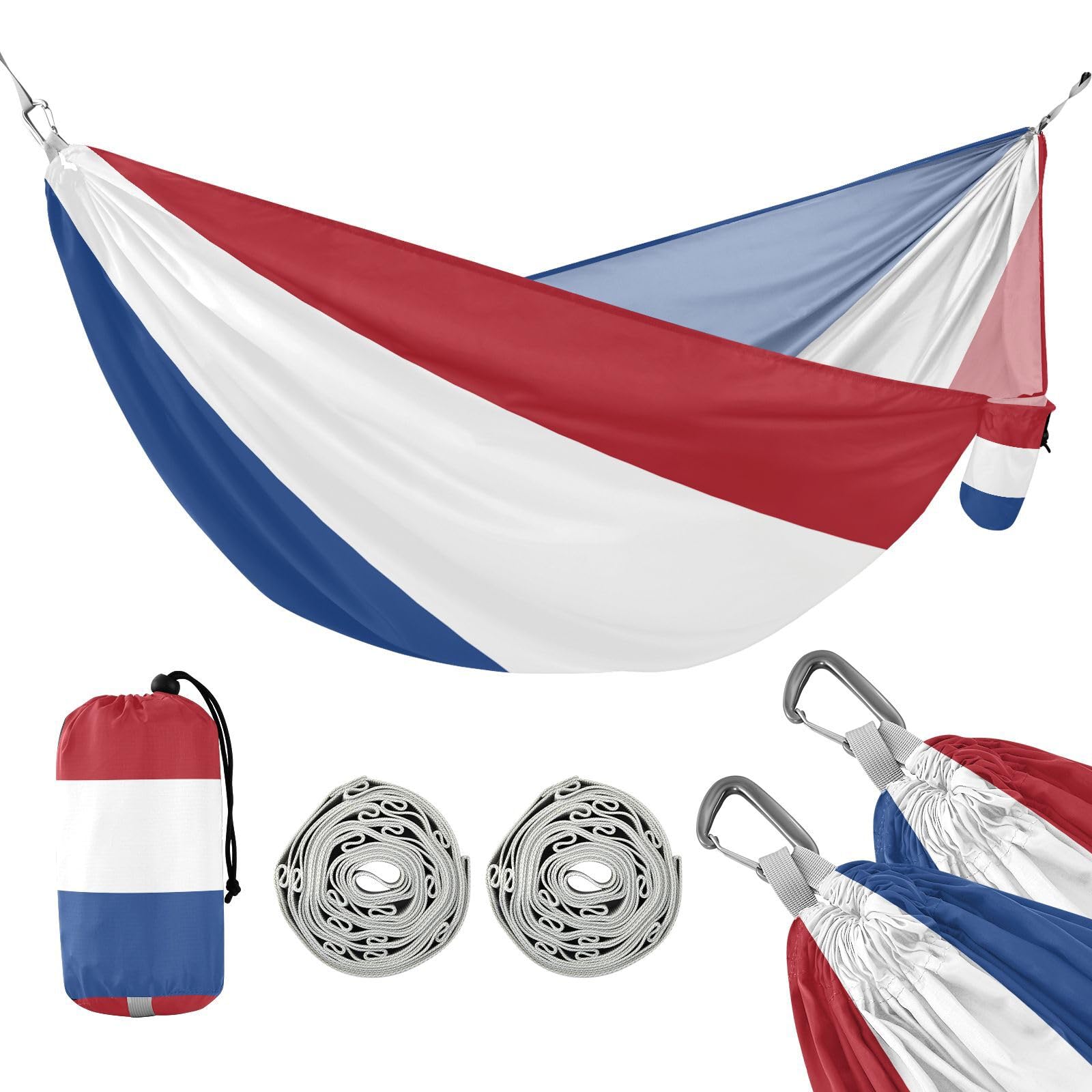 Hamaca plegable para interiores y exteriores, diseño de bandera de los Países Bajos
