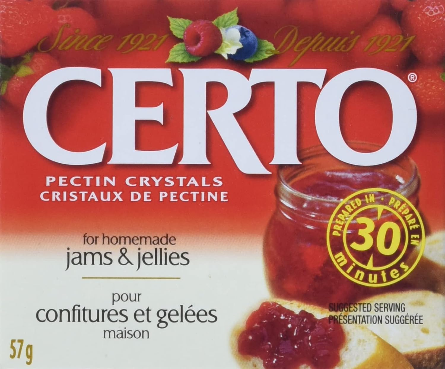 Certo Pectin Crystals, 57g (Pack of 36) Amazon.ca Grocery & Gourmet Food