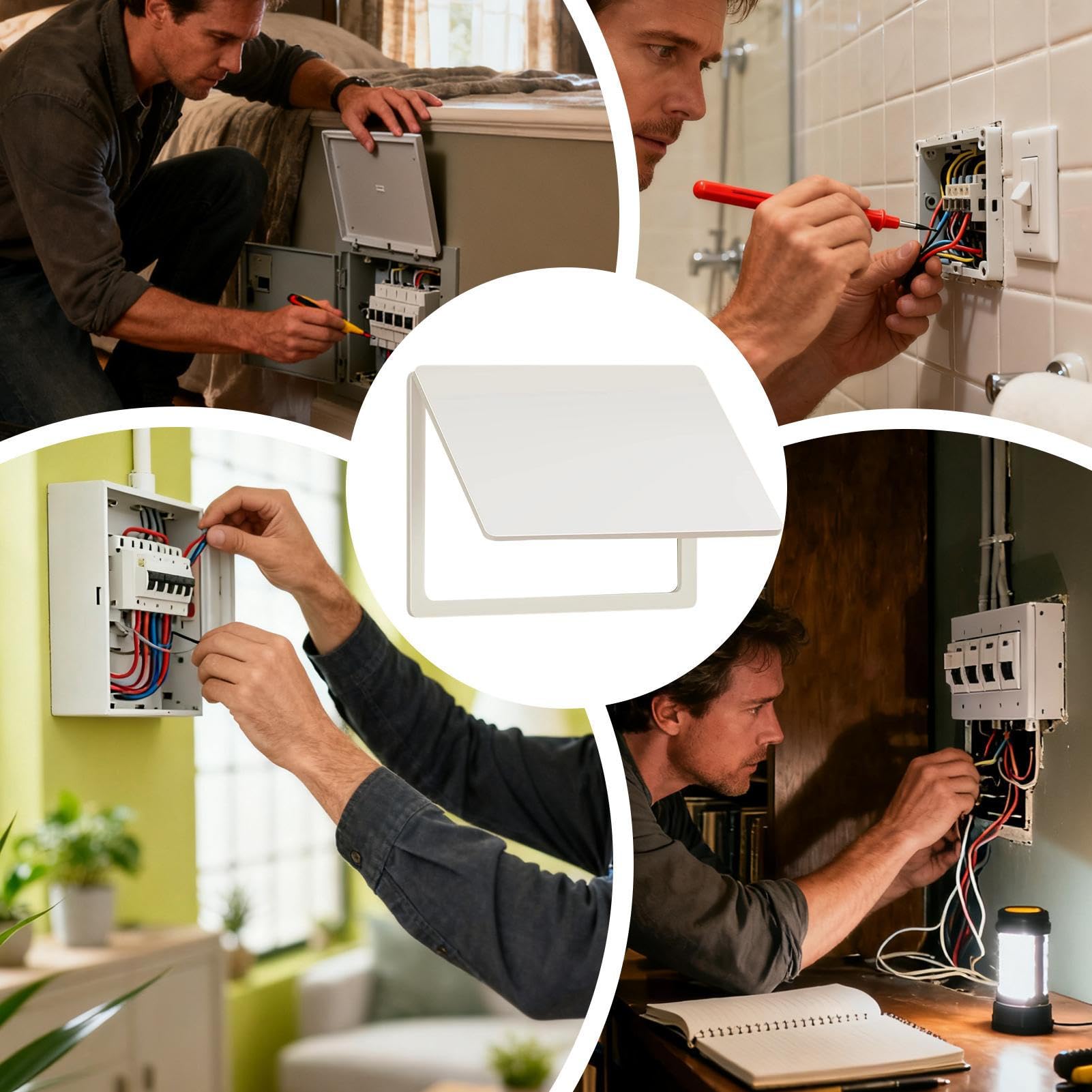 Tapa para Cuadro de Interruptores | Decorativa Moderna | Cubierta Decorativa Para De Interruptores | para Pasillo Cocina Garaje Sótano Sala de Estar Hogar y