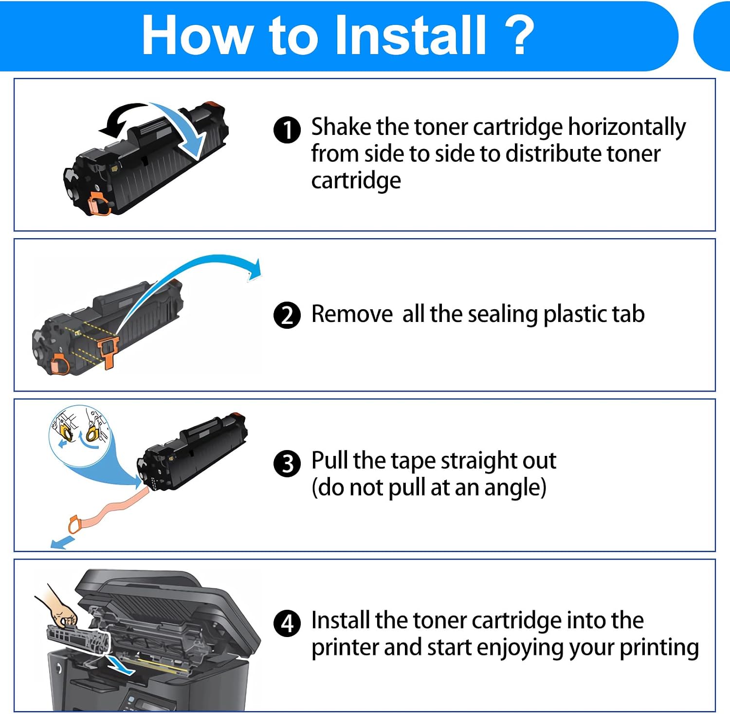 SuperInk Toner Cartridge Replacement Compatible for HP Q2612A 12A Use in 1020 1012 1022 1010 1018 1022n 1022nw 3015 3030 3050 3052 3055 M1319 M1319f Printer, Black, 2-Pack