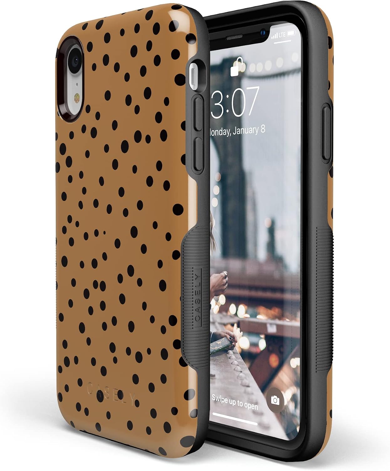 Casely iPhone XR Case | Spot On | Dotted Animal Print | Bold Protective Design