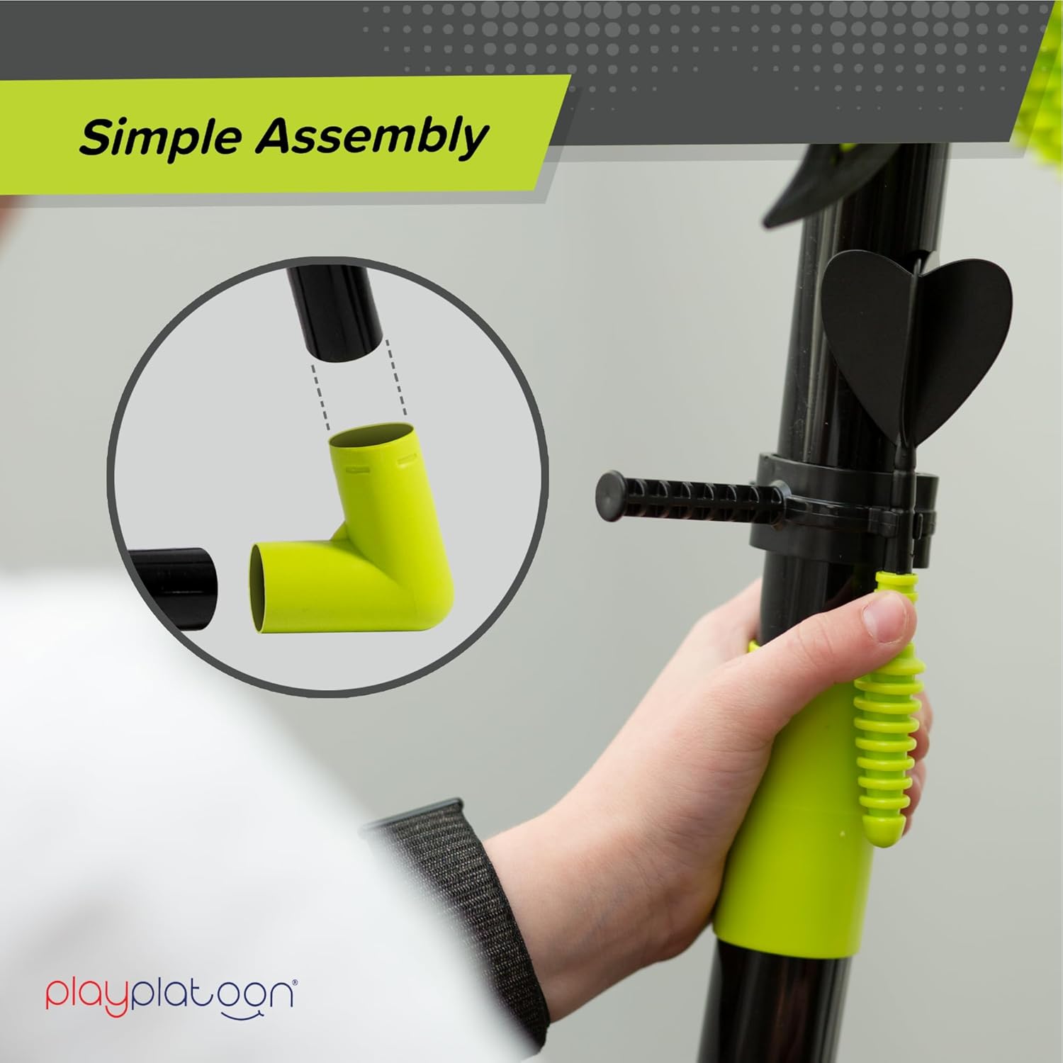 Play Platoon Kids Axe Throwing Game for Backyard, Ax Throwing Game Set for Adults and Kids - 3 Plastic Toy Hatchets, Ninja Stars, and Darts, Bristle Dart Board Indoor Outdoor Fun