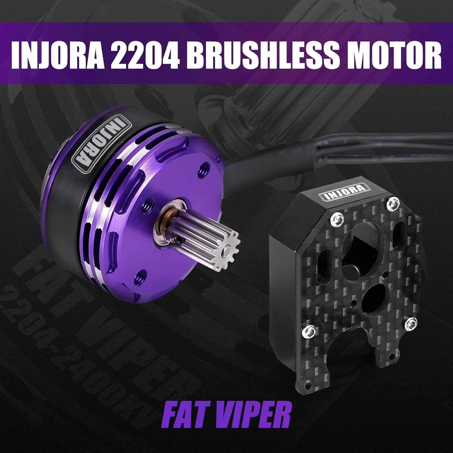 INJORA MBL32 G2 Waterproof Brushless ESC & 2204 Fat Viper Outrunner Motor for 1/24 Axial SCX24 Upgrade