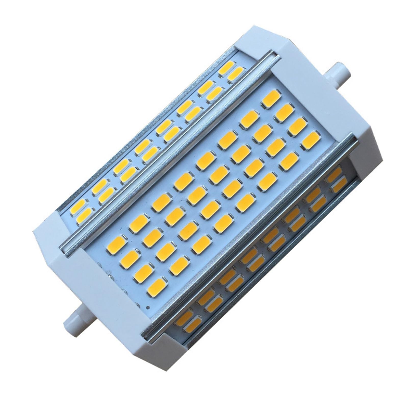 Ampoules LED en forme de maïs R7S 30 W 118 mm de long, ampoule de projecteur LED en aluminium à intensité variable 3000-6000 K pour intérieur et extérieur(Natural White 4000K)