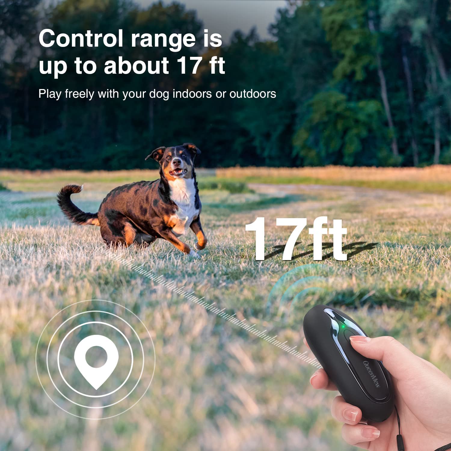 Anti Bell Gerät Hunde, Antibell Ultraschall Gerät mit Variabler Frequenz, Effektiv Lange Reichweite Gegen Bellen Hunde den Innen- und Außenbereich