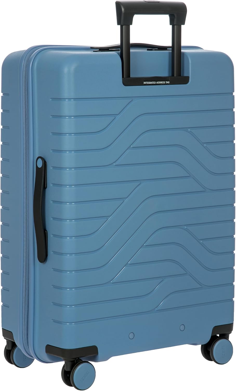 Bric's B|Y Ulisse Checked Luggage with Spinner Wheels – Expandable Lightweighted Hard Shell Suitcase, TSA Combination Lock - Removeable Wash Bag Included - 28 Inch, Grey Blue
