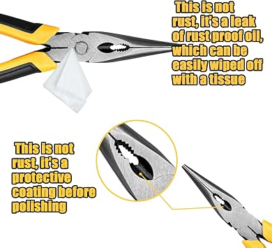 Needle Nose Pliers with Wire's Cutter - Long Nose pliers, Needlenose Pliers,Needle-nose Pliers, Needle Nose Plyers can Screw Loose Nuts and Wind/Cutter Wire's ect.(8.1 in)