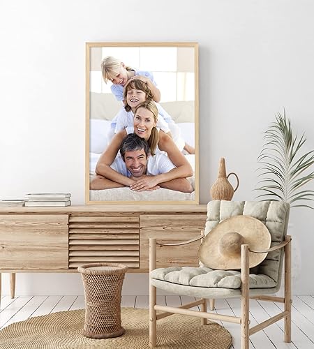 Miniatura 4 de Yaetm Juego de 4 marcos de 16 x 24 pulgadas, de madera de roble macizo, de 16 x 24 pulgadas, para galería de pared, de 16 x 24 pulgadas, para