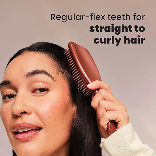 Miniatura 5 de Cepillo Desenredante Tangle Teezer Chrome Ultimate para Cabello Húmedo y Seco, Elimina Nudos y Reduce la Rotura para Tipos de Cabello Liso a Rizado,
