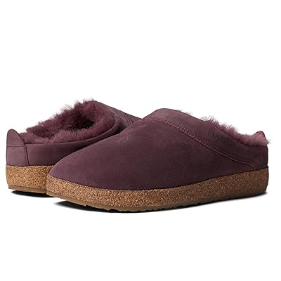 Haflinger Snowbird Clog Shoes Mauve