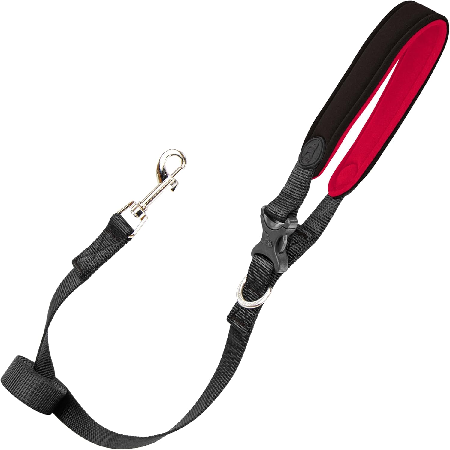 Gooby Escape Free Sport Leash - Black, 4 FT - Neoprene Dog Leash with Quick Release Buckle for Small, Medium and Large Dogs