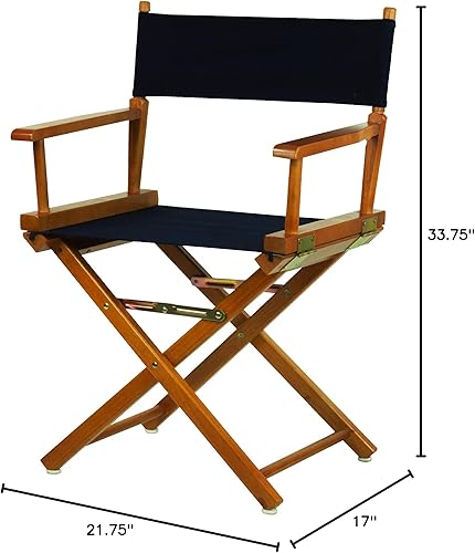 Miniatura 9 de Casual Home - Silla de director de 18.0 in, marco de roble miel con lona azul marino