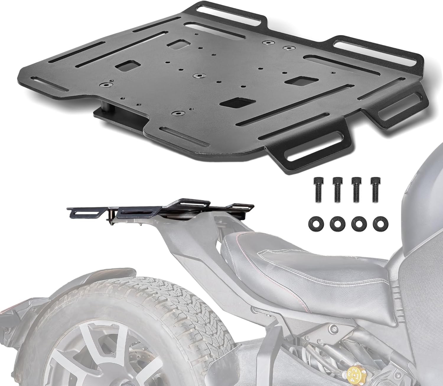 Rear Luggage Rack for The Can-Am Ryker 600/900 / Rally Edition (2019-2015) Sport Edition (2022-2025) | Rack Kit Accessories (Replace #219400965)