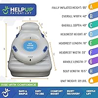 Vista 2 de Inflatable Elderly Floor Assist Fall Recovery Chair Lift with Airlift Technology to Lift Fallen Seniors - Floor to Feet, Included Handheld Stand