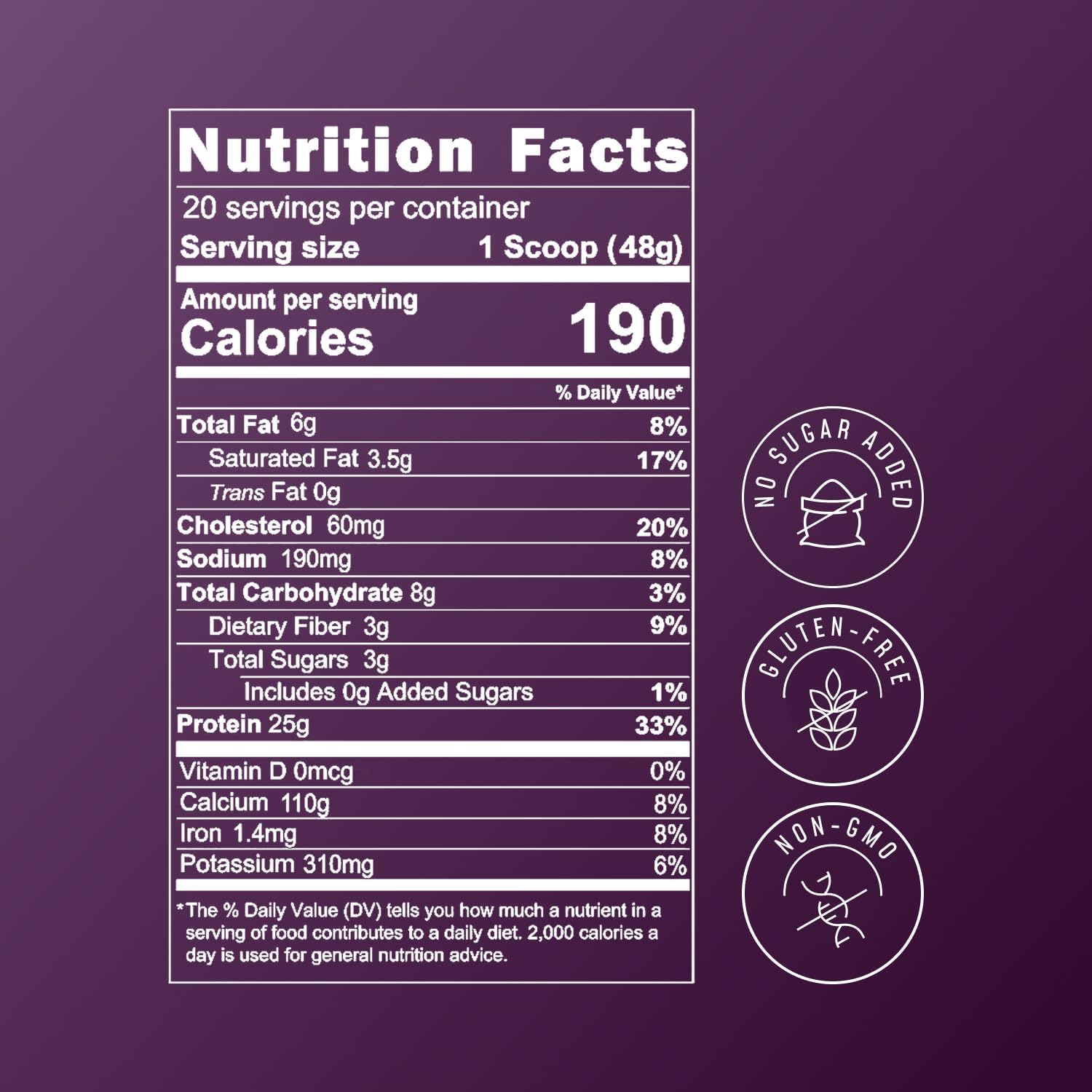 FlavCity Grass Fed Whey Chocolate Protein Powder - Brownie Batter - 25g Protein & 10g Collagen - Made with Organic Cocoa & Coconut Milk - Gluten Free & No Added Sugars (20 Servings) - Image 7