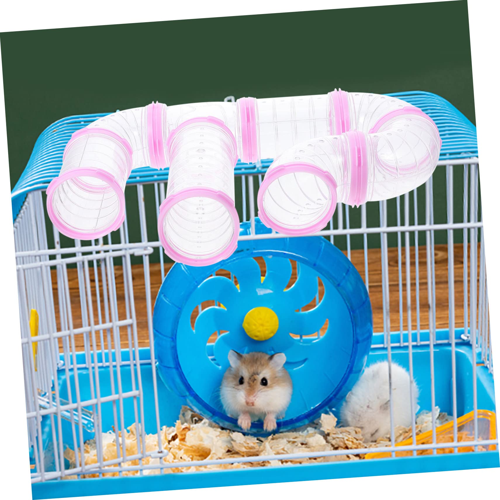 ibasenice 3 Sätze Hamster Röhren Set Teilig aus Dickem DIY Maze Tunnel für Kleintierkäfig Einfach zu Montieren Robust und Kratzfest Erweiterbar für Spielspaß im Hamsterkäfig