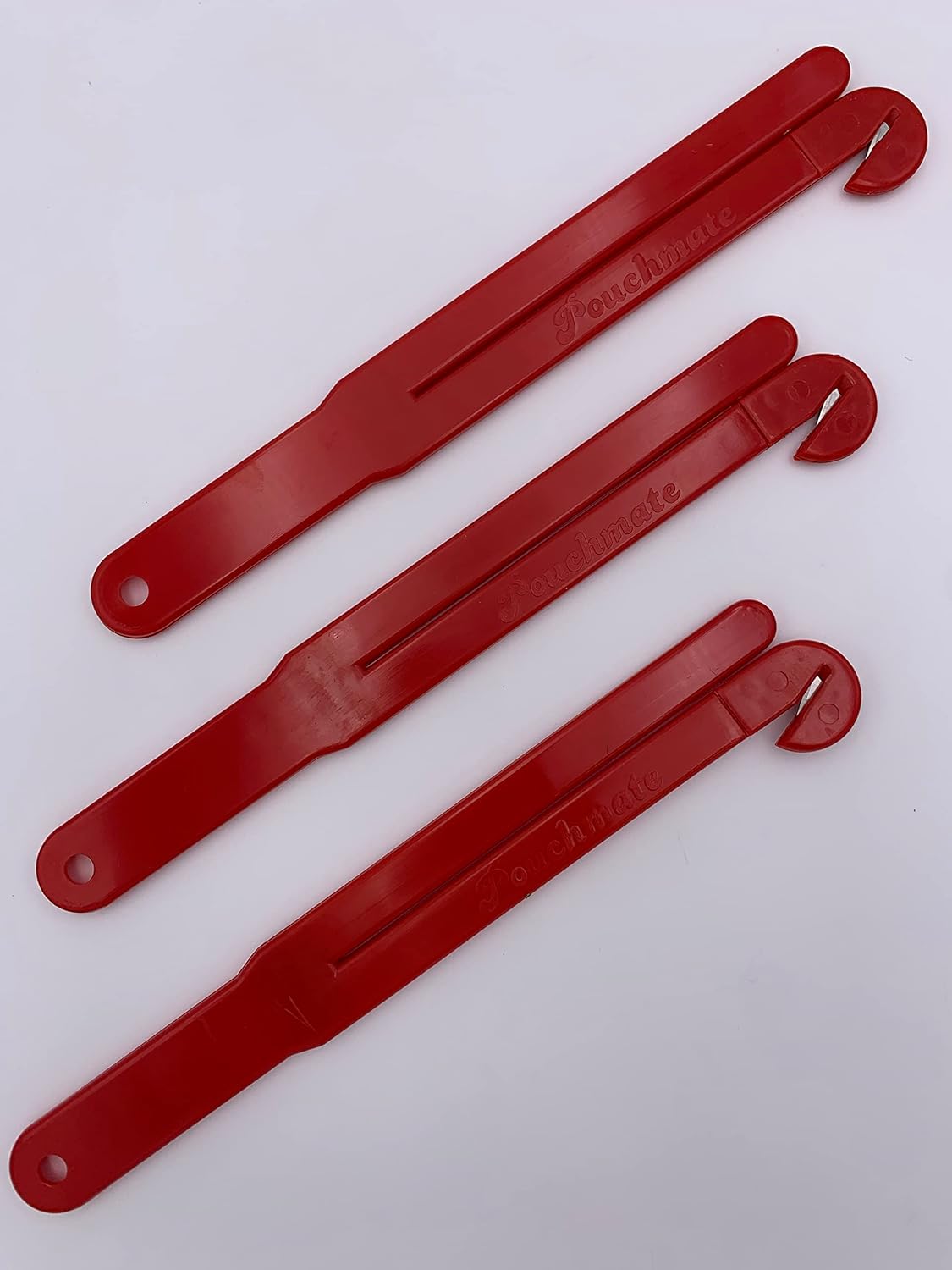 Pouchmate Food Bag Opener with Magnet Red (3 pack)