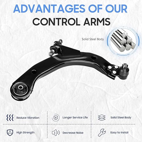 Miniatura 3 de Brazos de control inferiores delanteros de repuesto para Chevrolet Cobalto 2005-2010, Chevrolet HHR 2006-2011, Pontiac G5 2007-2010, Pontiac Persuit