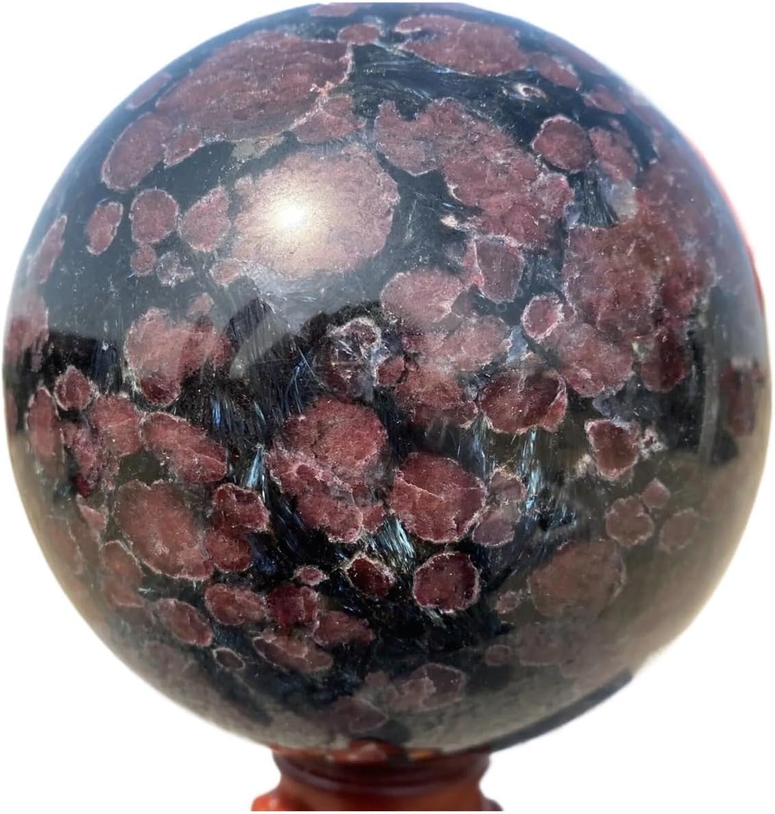 1pc 800-850g Garnet Crystal Ball Home Stone