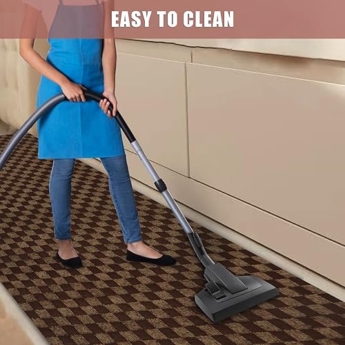 Miniatura 5 de Alfombra de pasillo de 2 x 6 pies, para interiores y exteriores, cocina, entrada, dormitorio, con respaldo de goma antideslizante, alfombra de