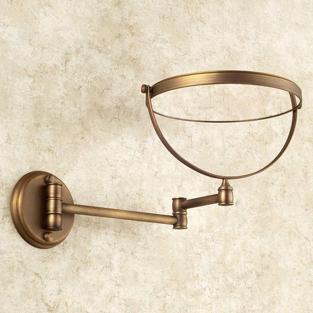 Specchio da parete a due lati da 20,3 cm, specchio for trucco cosmetico da barba pieghevole allungabile da bagno - Ingrandimento 3X/1X (Color : #3)