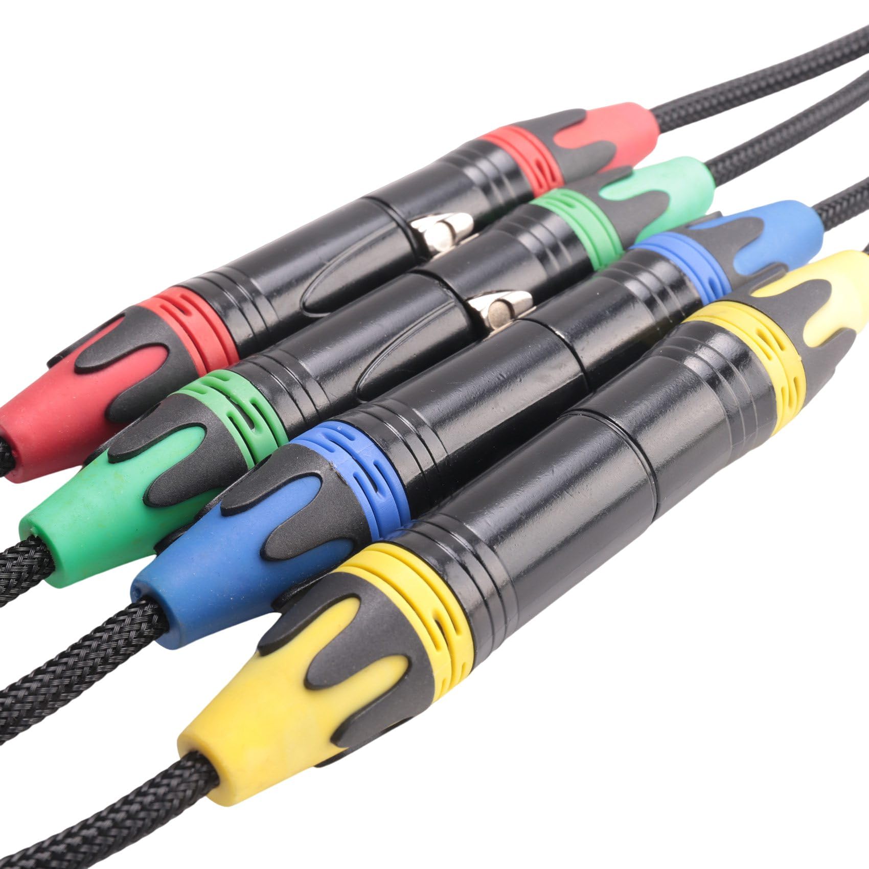 1 Par XLR de 4 Canales, 3, ConexióN de Escenario y Estudio de Red MúLtiple, Cable XLR Macho y Hembra, Audio de Escenario RJ45