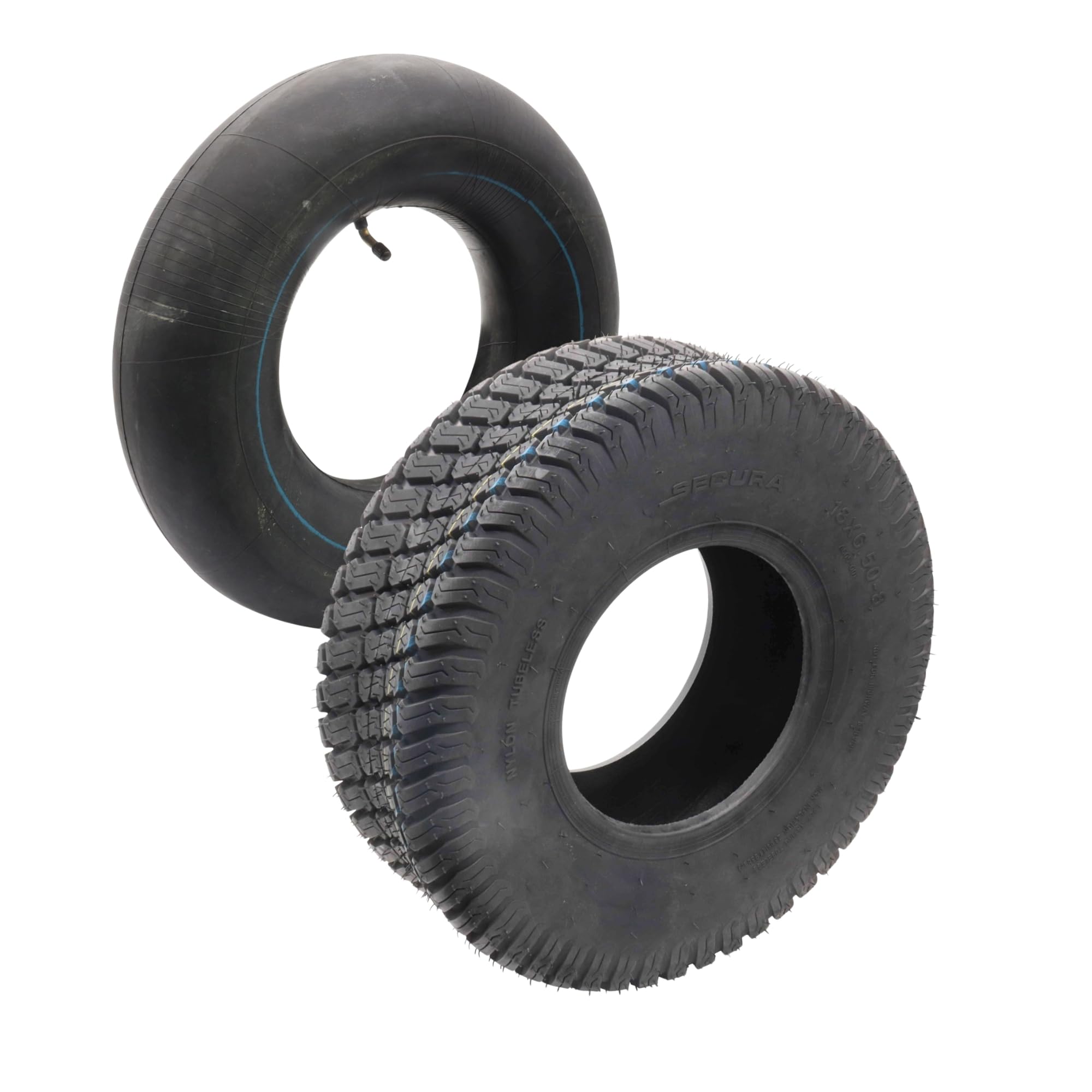SECURA Reifen Tubeless 18x6.50-8 mit geradem Ventil TR13