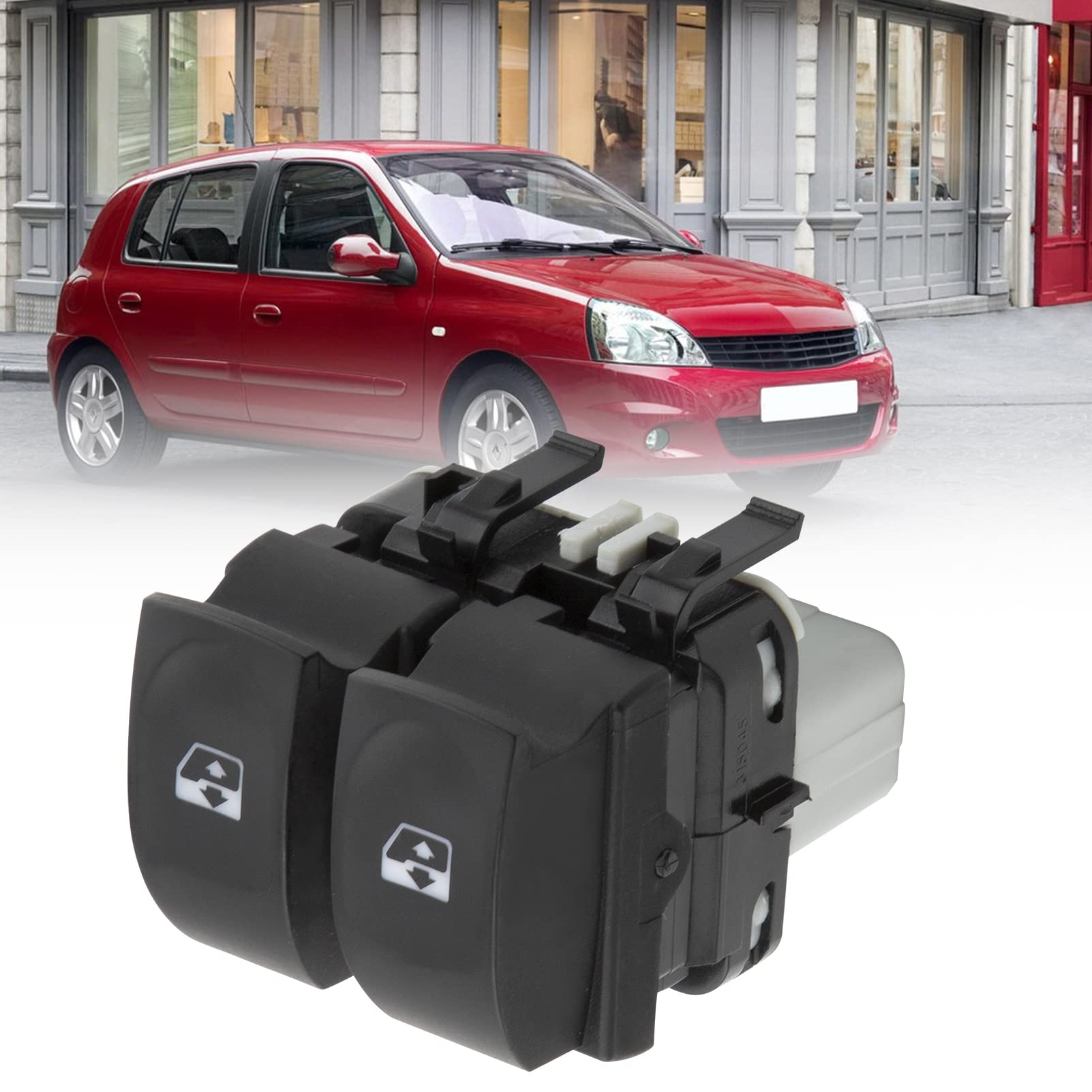 Commande Leve Vitre Pour Clio 3 Comodo Bouton Commande De Fenêtre 8200214939 Côté Conducteur Avant Gauche Pour Clio 3 2005-2012 Modus Twingo 10 Pins 12V