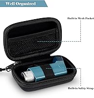 Vista 3 de MEDMAX Funda para inhalador, funda protectora de transporte de viaje, se adapta a dispositivos de rescate estándar y nuevos inhaladores de albuterol