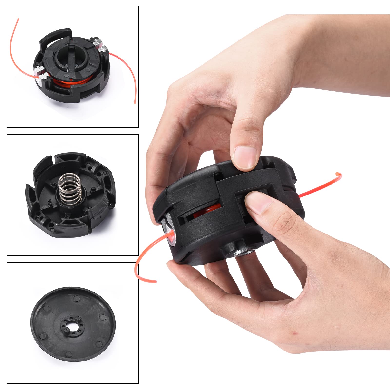 Cabezal de recortadora para Echo Weed Eater Speed Feed 400 PAS-225 GT-2200 SRM-225 SRM-2620 Cortadora de hierba, Shiandaiwa T195S T220 T222 T230 T231 Trimmer (paquete de 1)