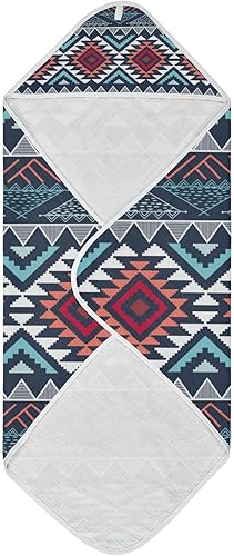 Miniatura 2 de YETTASBIN Toalla de baño boho azteca, ultra suave y absorbente de algodón con capucha para bebé recién nacido, niño pequeño, regalo de registro
