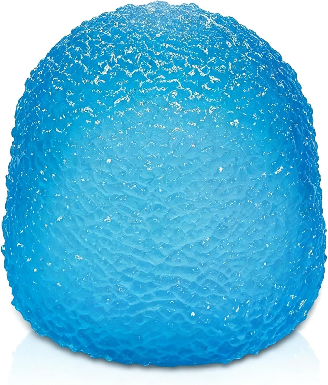 Gumdrop Squeeze Ball for Adults, Textured Sensory Toy with Super Solid Squish - 2.5" Tall, Sensory Toy with a Satisfying Dough Filling Squishy Fidget Toys (Blue)