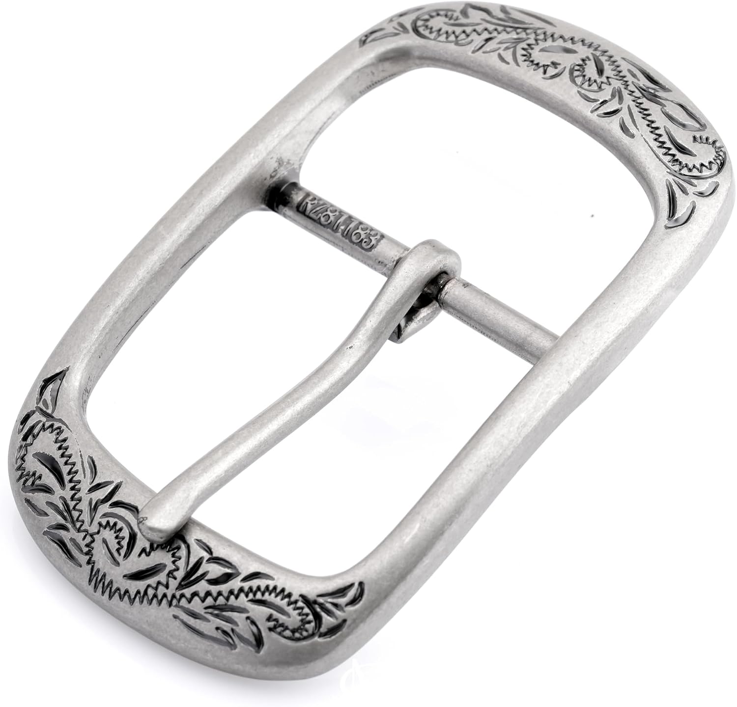 CRAFTMEMORE Western Engraved Metal Belt Buckle Classic Vintage 1.5 Inches Belt Replacement Leather Craft HRBK D281183