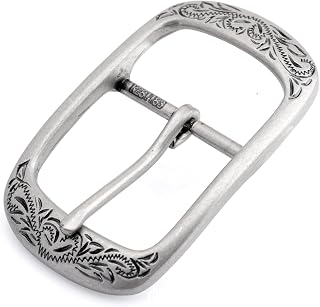 CRAFTMEMORE Western Engraved Metal Belt Buckle Classic Vintage 1.5 Inches Belt Replacement Leather Craft HRBK D281183