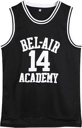 Amzdest 90s The Fresh Prince of Bel Air Academy #14 Jersey Shirt for Men and Women