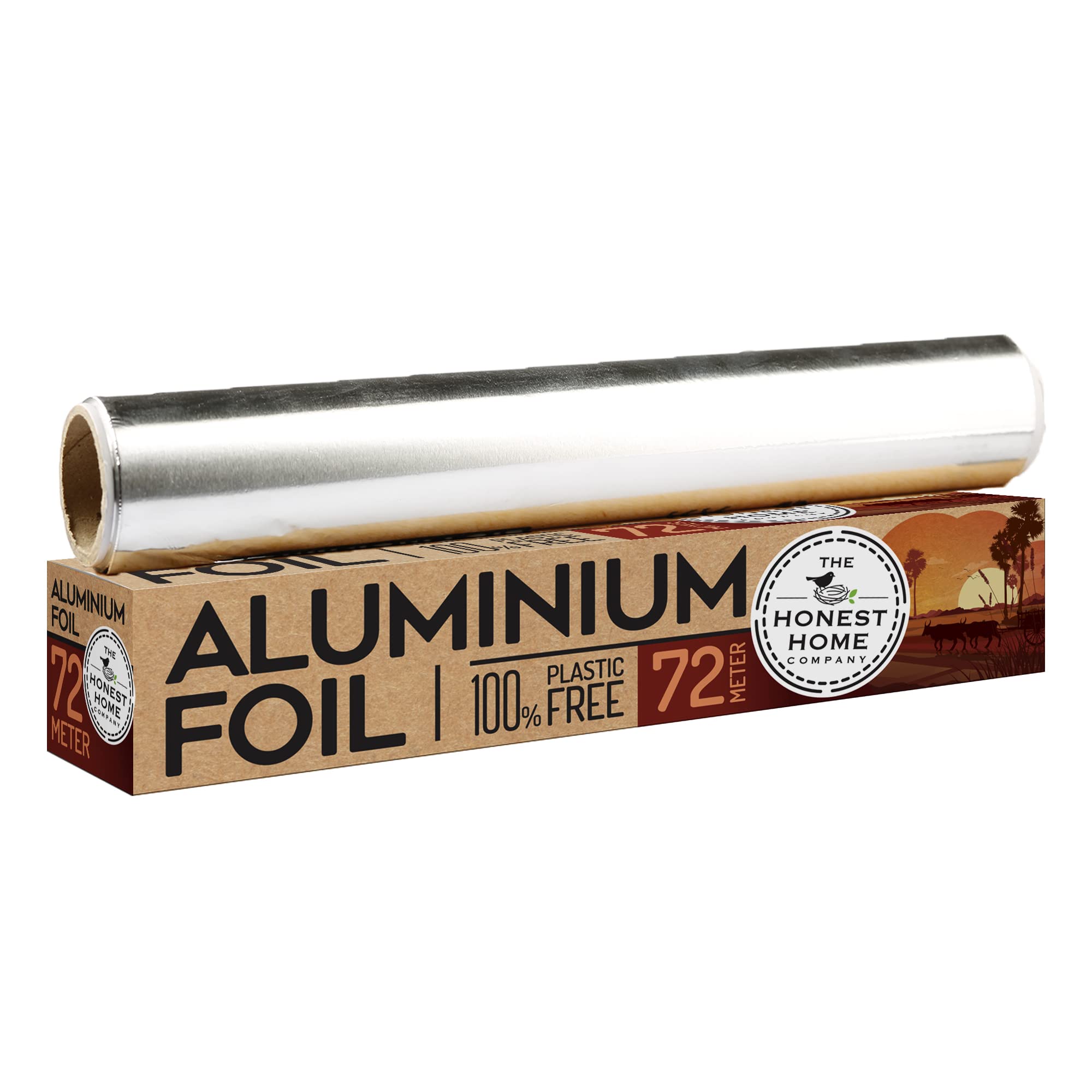 Premium Quality Aluminium Foil Food Wrap - 72 Meter | Heavy Duty & Thick, Heat Insulation, Safe for Oven and Grill (As seen on Shark Tank)