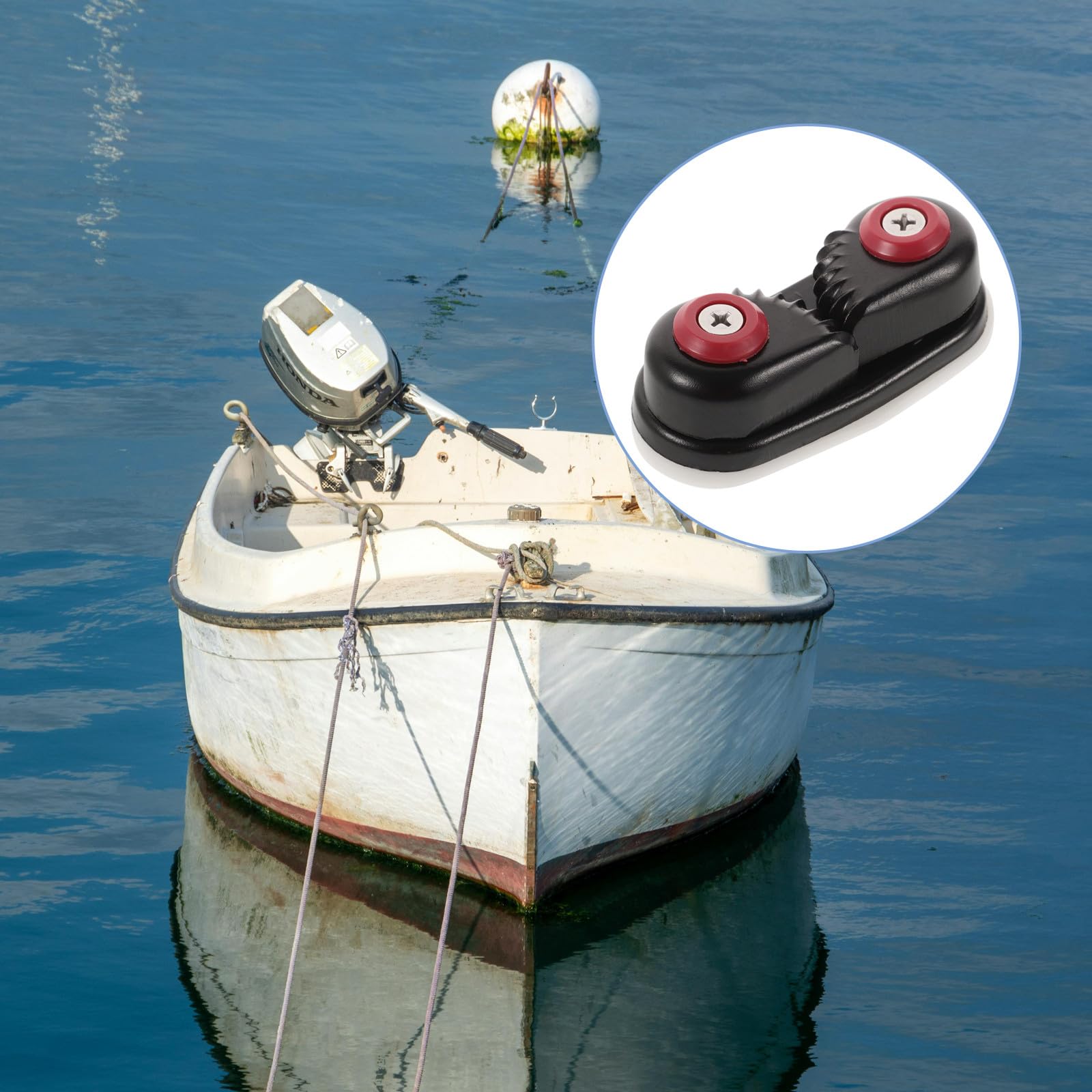 Aluminiumlegierung Nockenklemme Klein Leicht Kajak Zubehör Seilhalter für Boot Outdoor Klemme zur Befestigung von Takelage und Führungsleinen