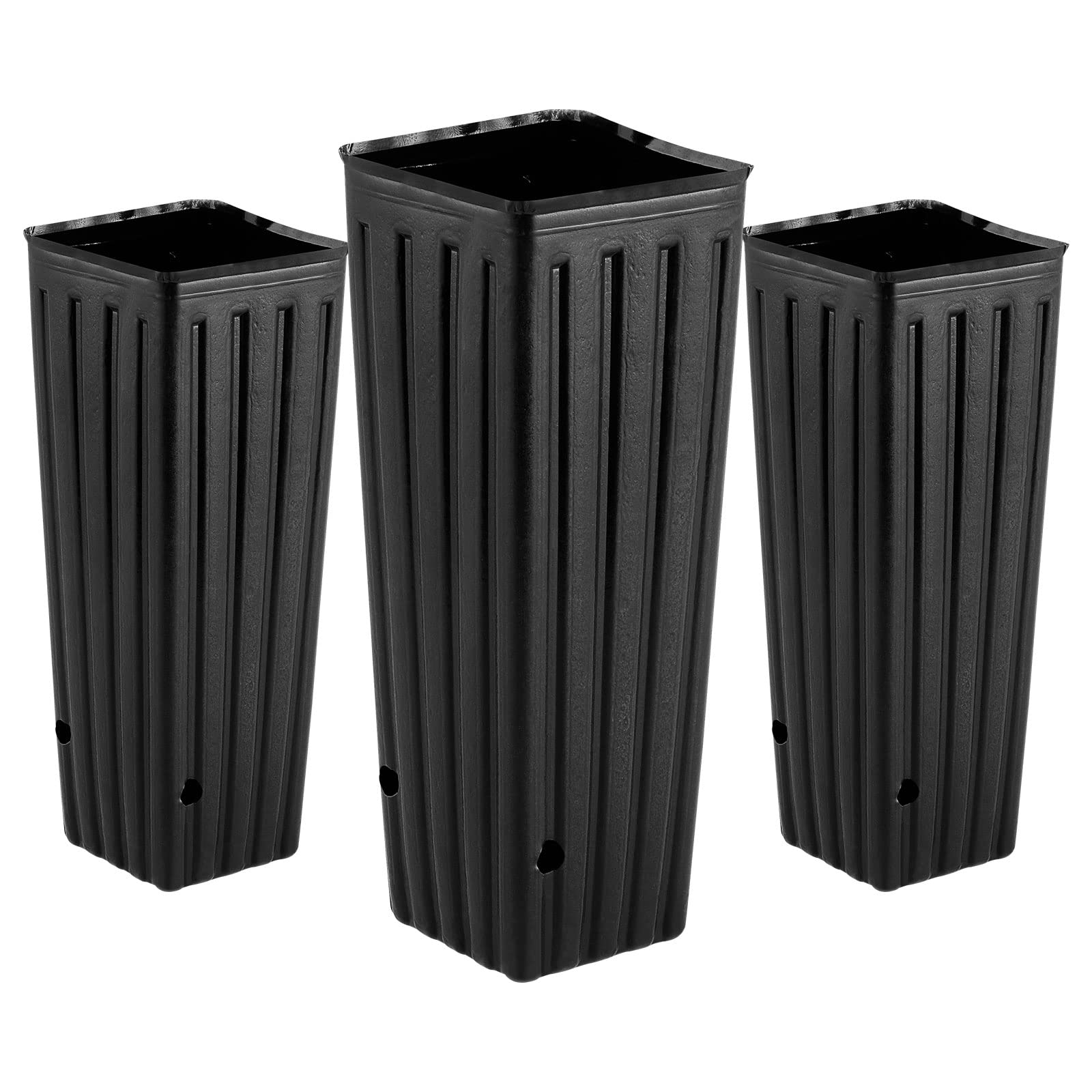 BESPORTBLE 50 stuks diepe plastic planten, 28,5 cm hoge
