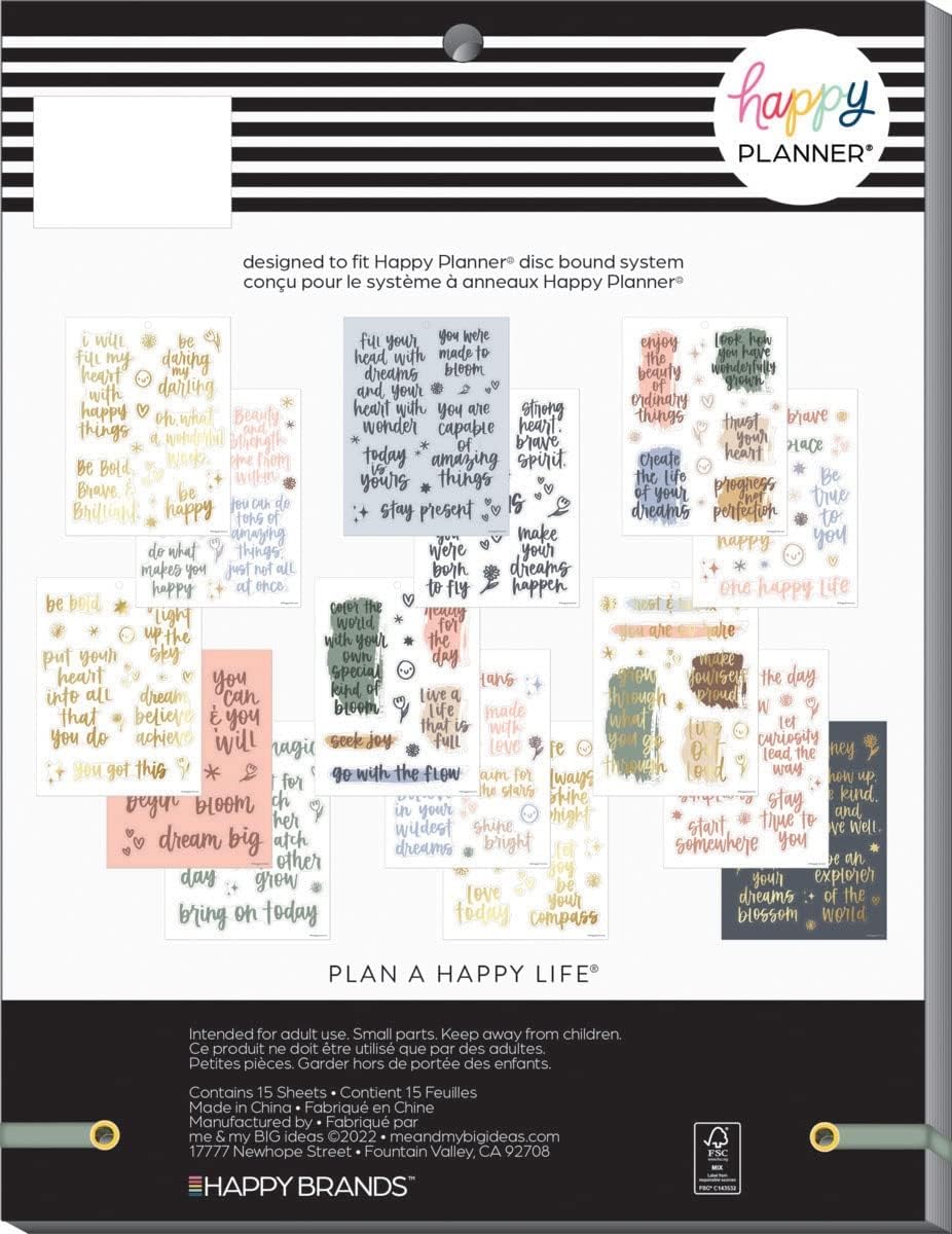Happy Planner Large Sticker Value Pack-Gentle Reminders